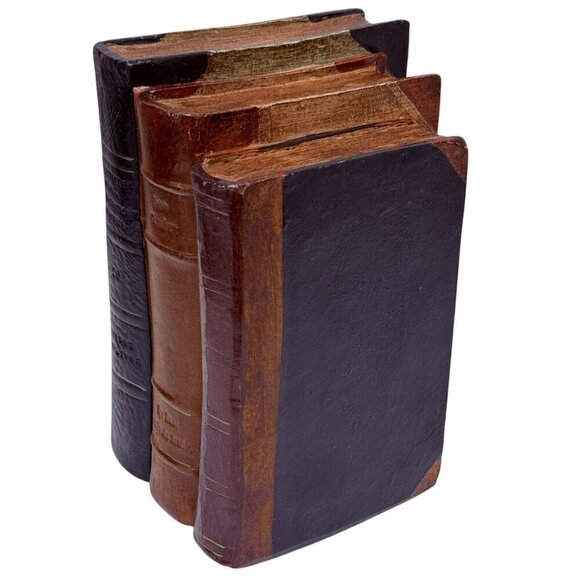 Stack of Faux Books Shelf Library Decor Bookend - Picture 1 of 10